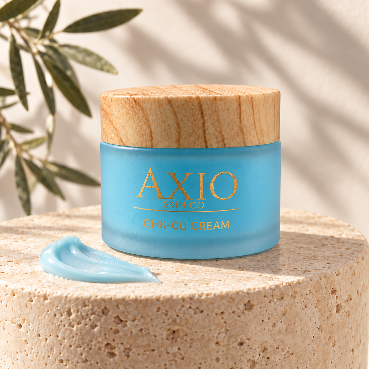 Axio Skin Co GHK-Cu Copper Peptide Cream in a 50g jar