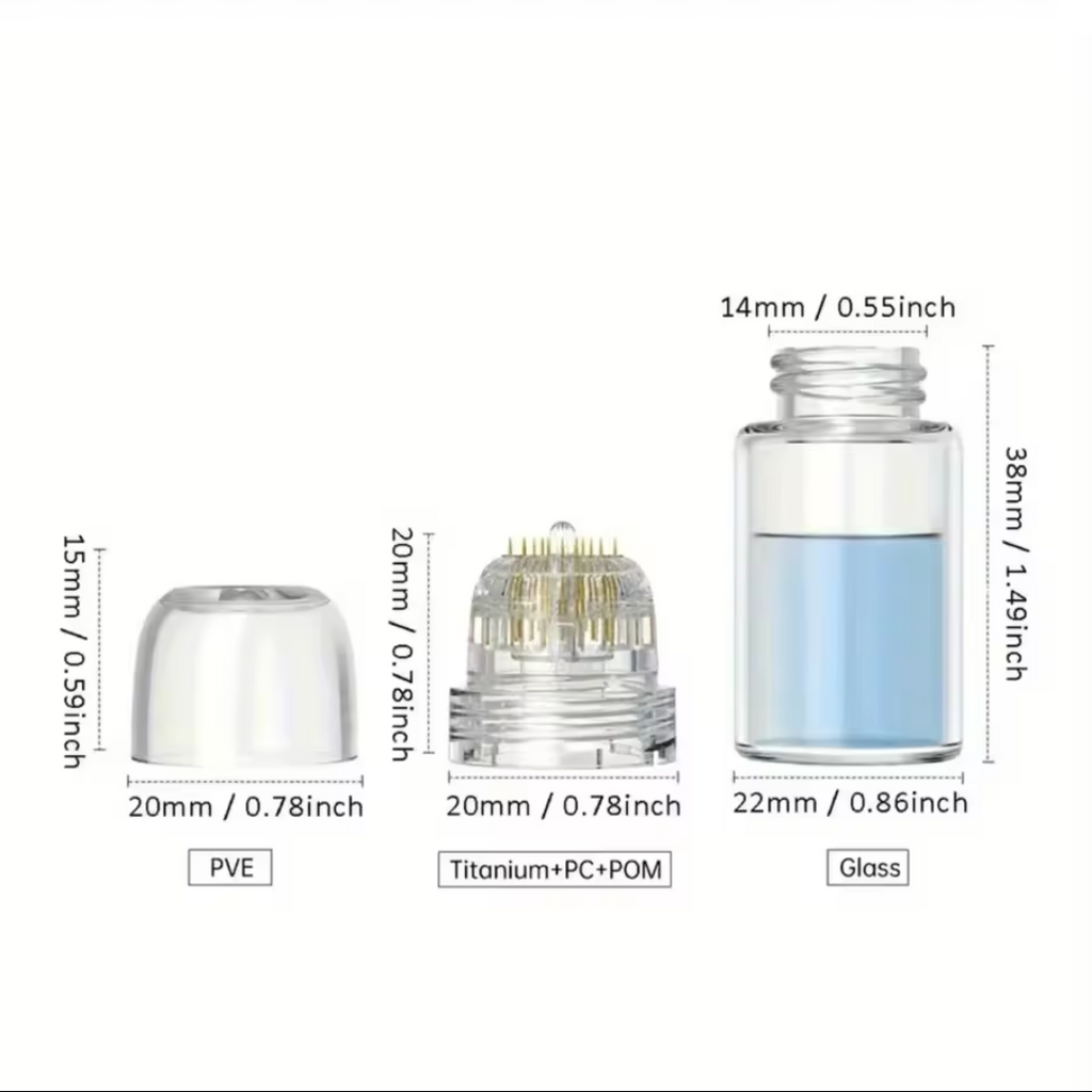 Close-up of the Axio Skin Co Micro-Infusion Applicator's fine titanium tip
