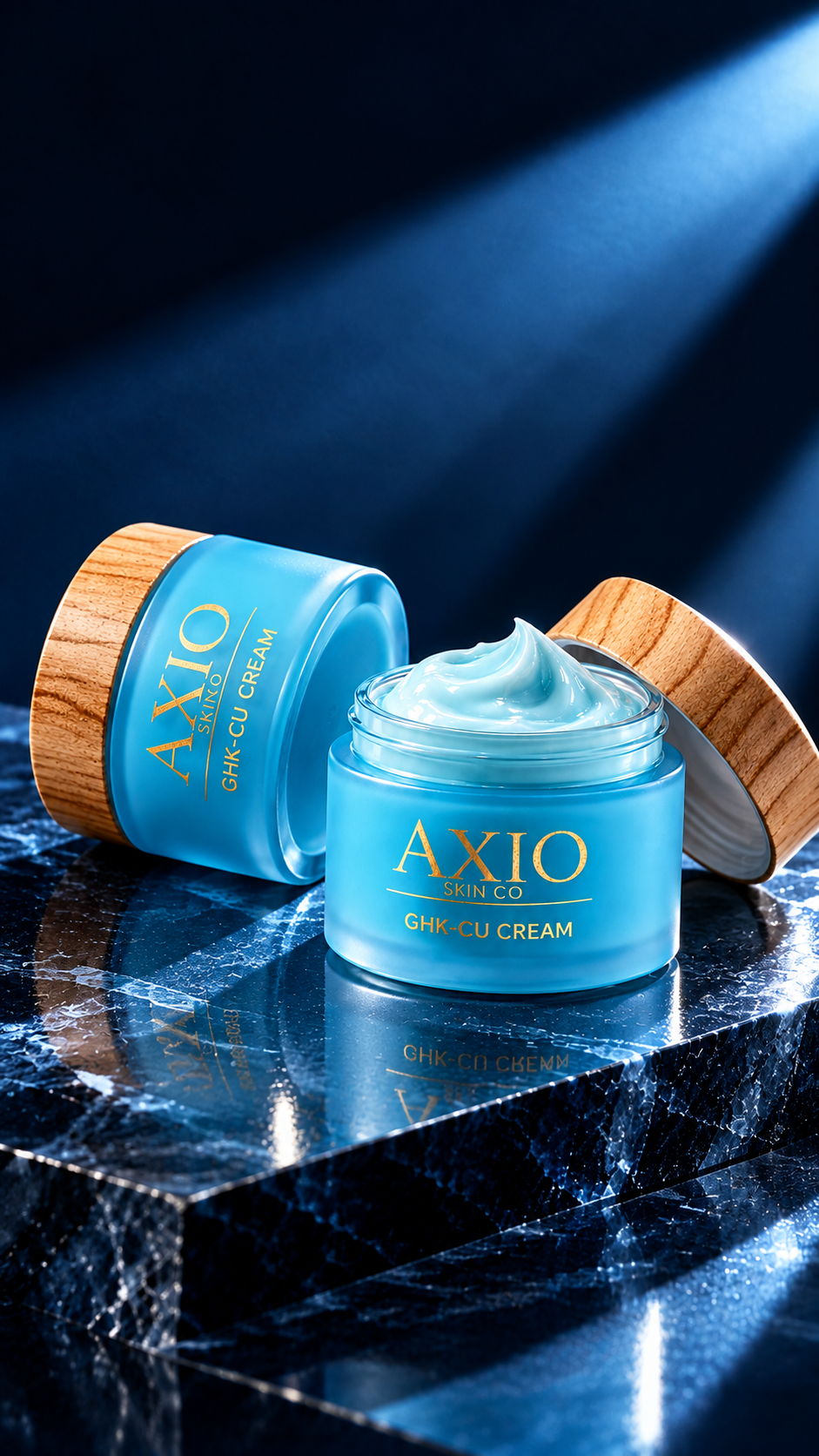 Axio Skin Co GHK-Cu Copper Peptide Face Cream, 50g jar
