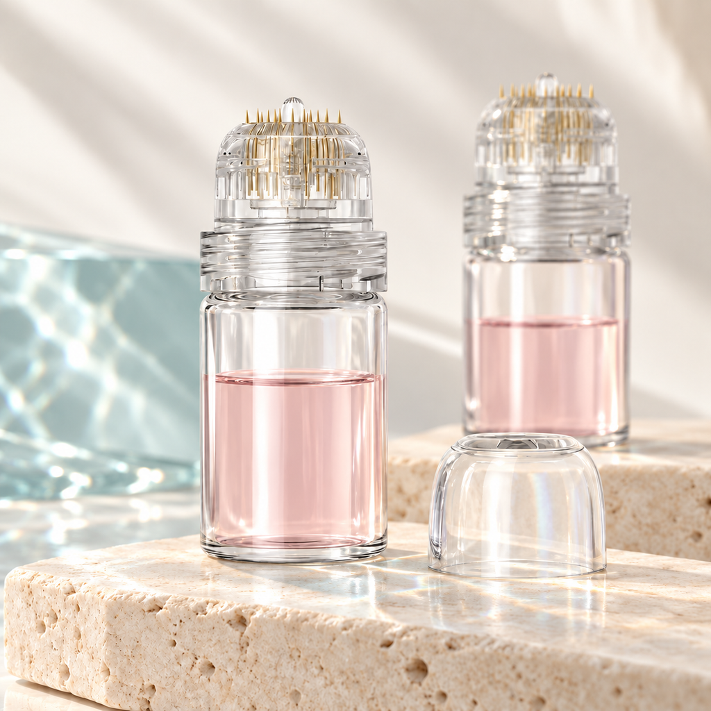 Axio Skin Co Micro-Infusion Serum Applicator Bottle with titanium tip